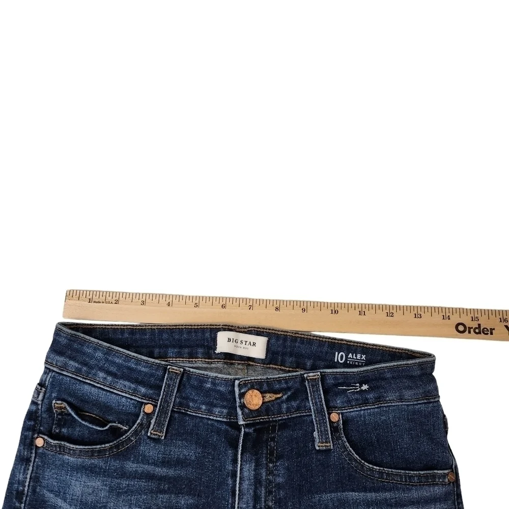 Big Star‎ Jeans Womens 28 Blue Alex Skinny Mid Rise Dark Wash Denim Stretch